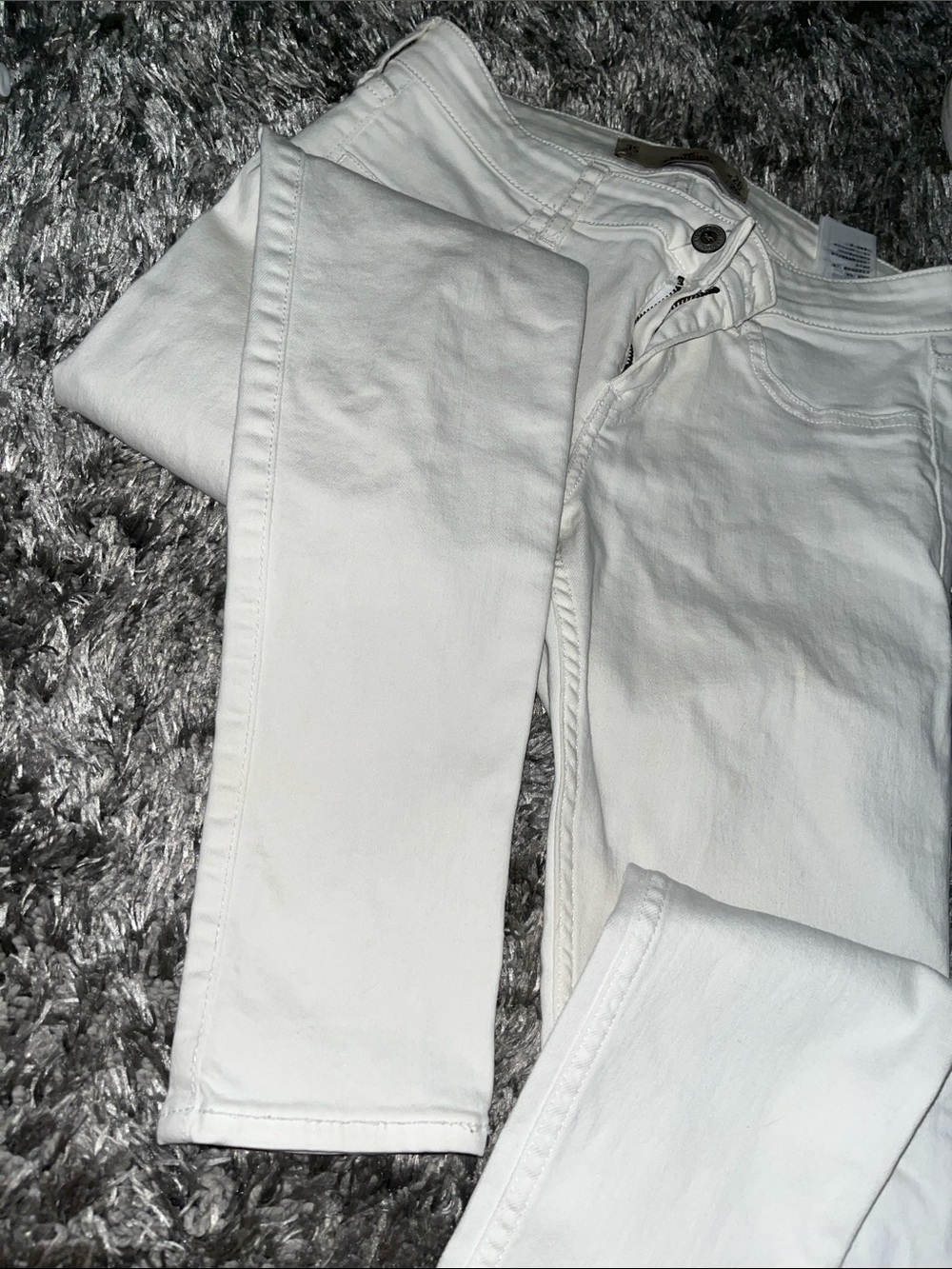 Hollister White Stretch Skinny Jeans - Picture 4 of 9